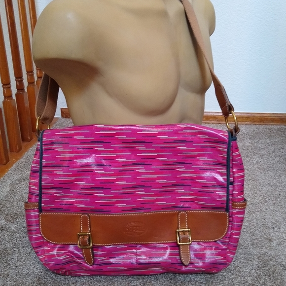 Fossil Handbags - Fossil Laptop Messanger Shoulderbag PVC